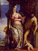 VERONESE (Paolo Caliari) Allegory of Wisdom and Strength wt oil on canvas